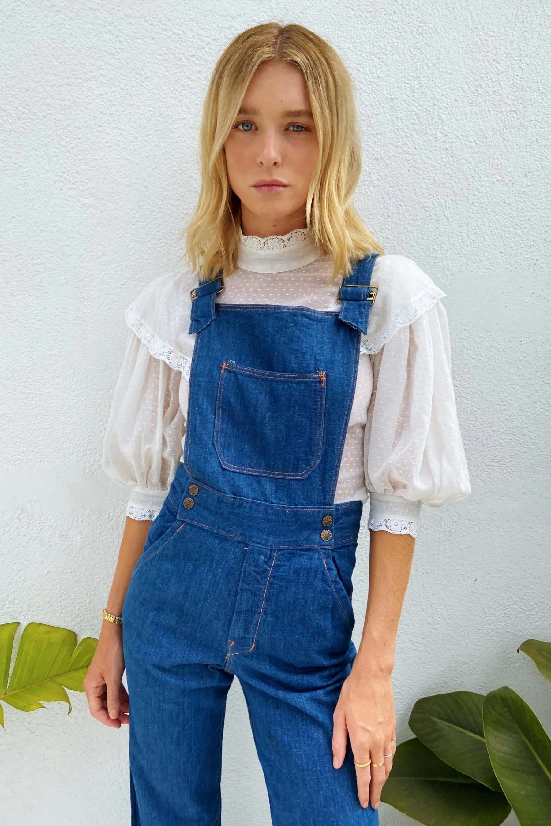 1970s Denim Overalls