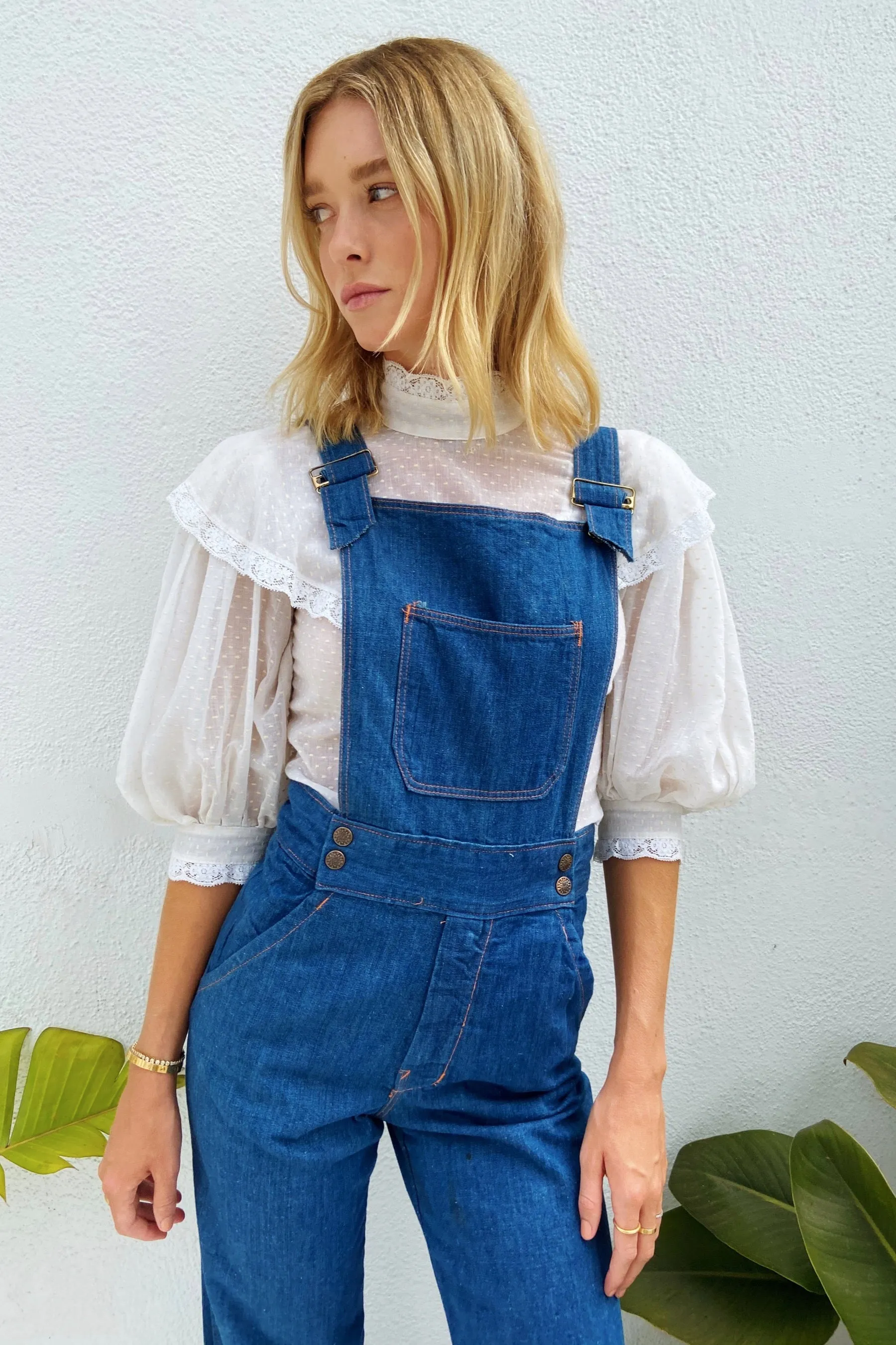 1970s Denim Overalls