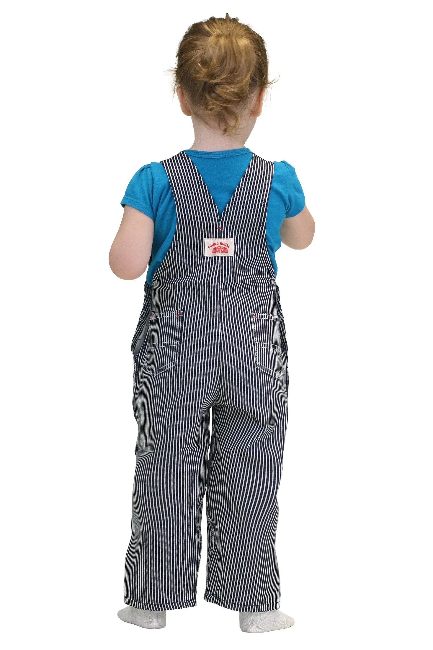 #61 Kid's Playwear Hickory Stripe Bib Overalls - MADE IN USA