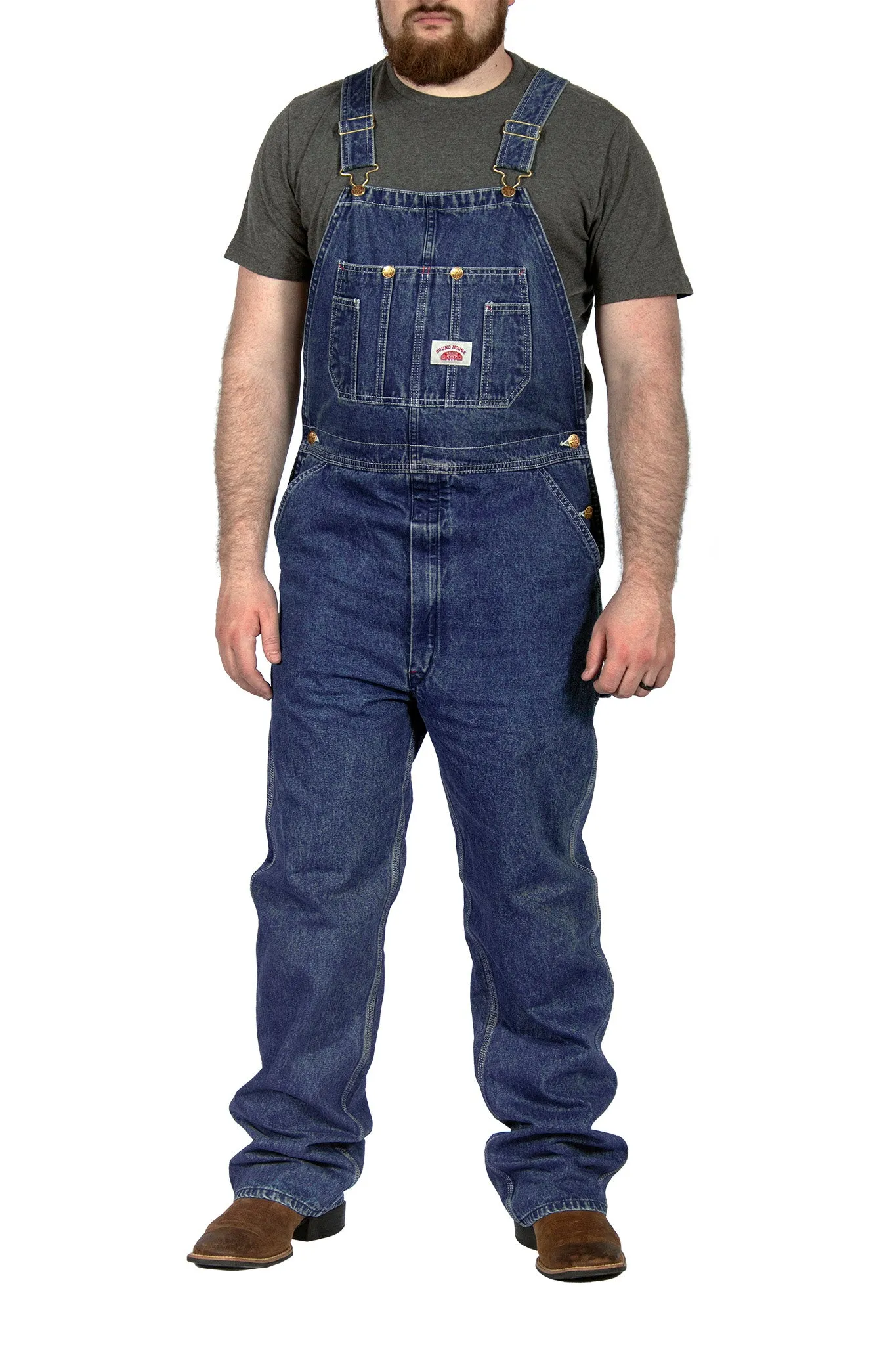 #699 Stone Washed Bib Overalls - IRREGULARS