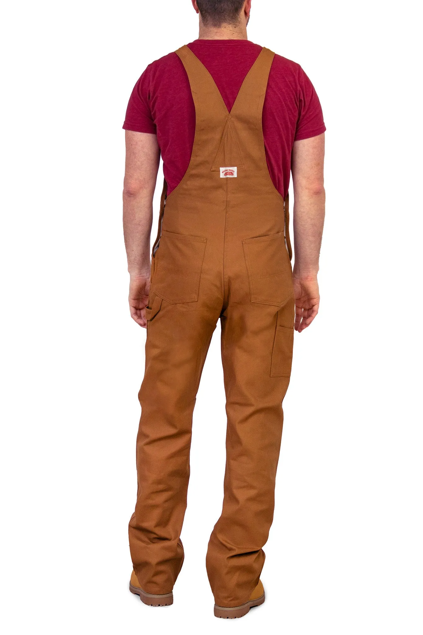 #83 Heavy Duty Brown Duck Bib Overalls