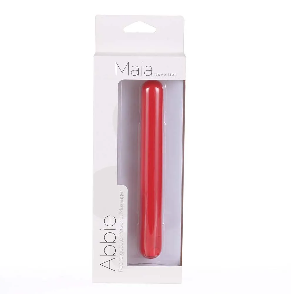 Abbie Long Rechargeable Bullet Red