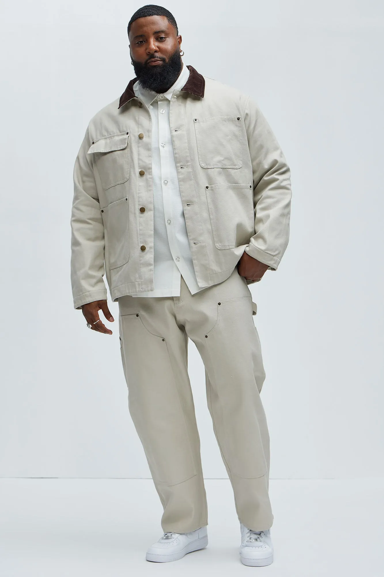 Alexander Utility Canvas Chore Jacket - Off White