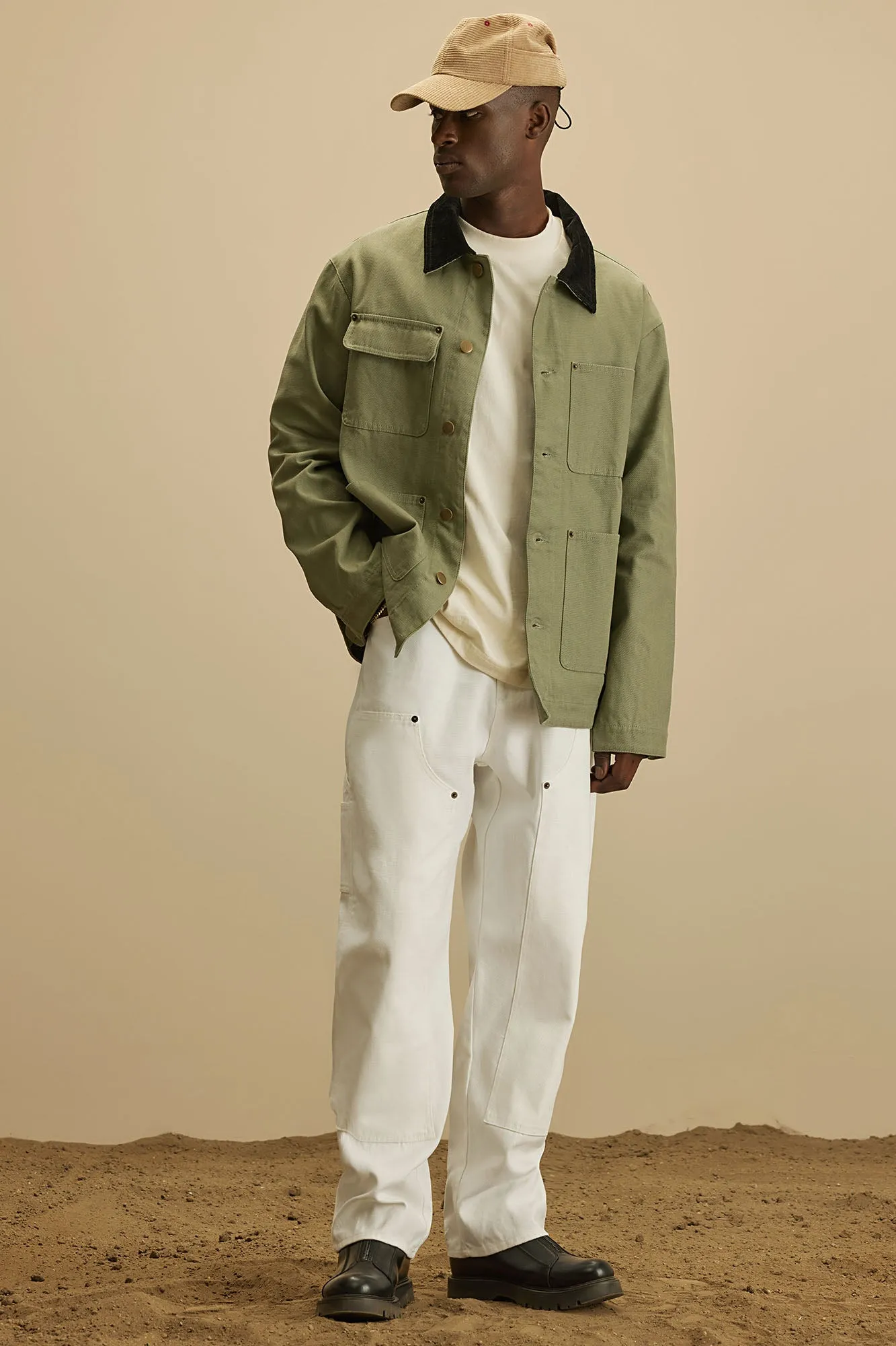 Alexander Utility Canvas Chore Jacket - Olive