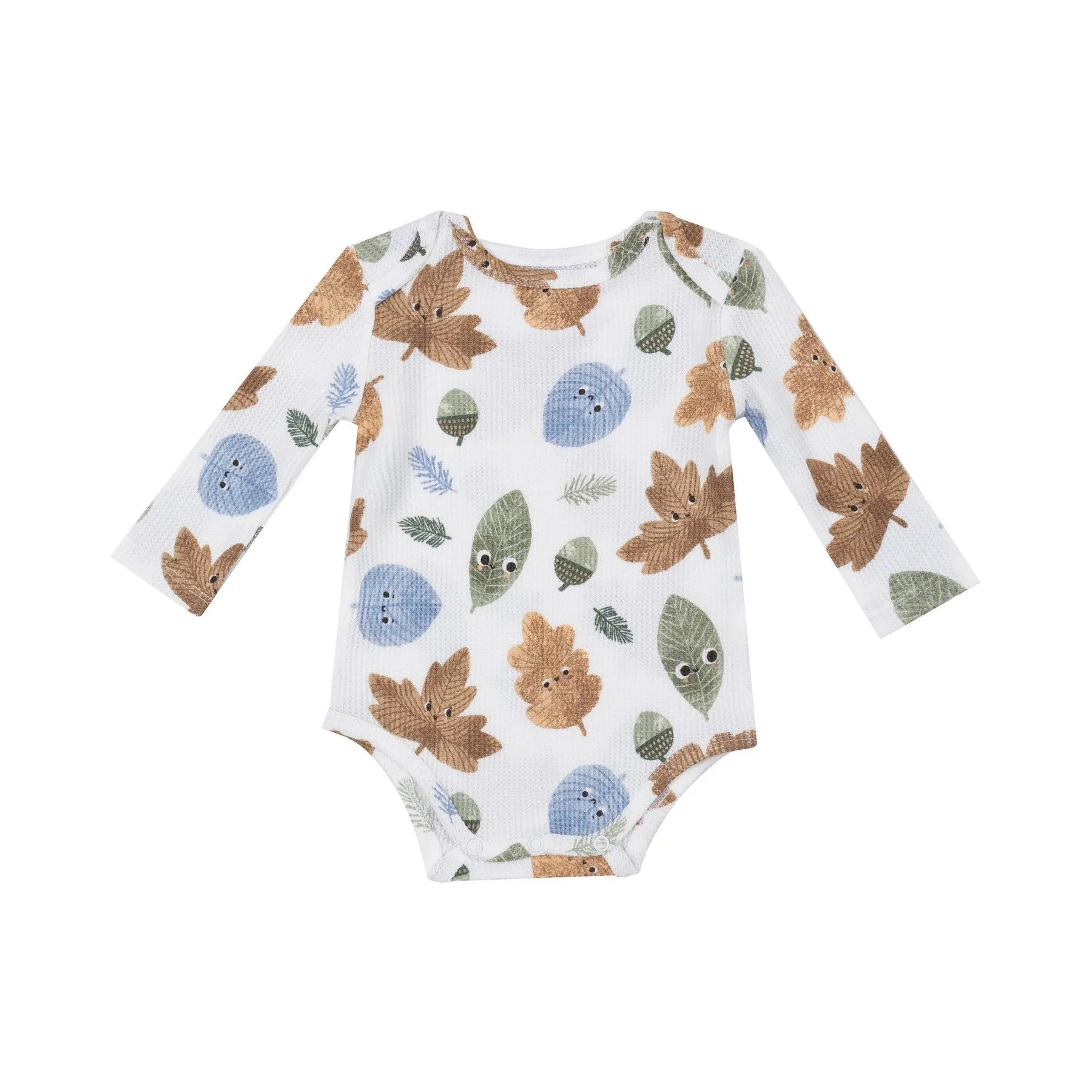 Baby Boy Jumpsuits and Rompers | 2 PCS- Sage Overalls and Cuddly Leaves | Angel Dear