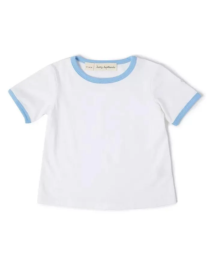 Baby Boys Tops | Jack Tee- Pale Blue | Dotty Dungarees