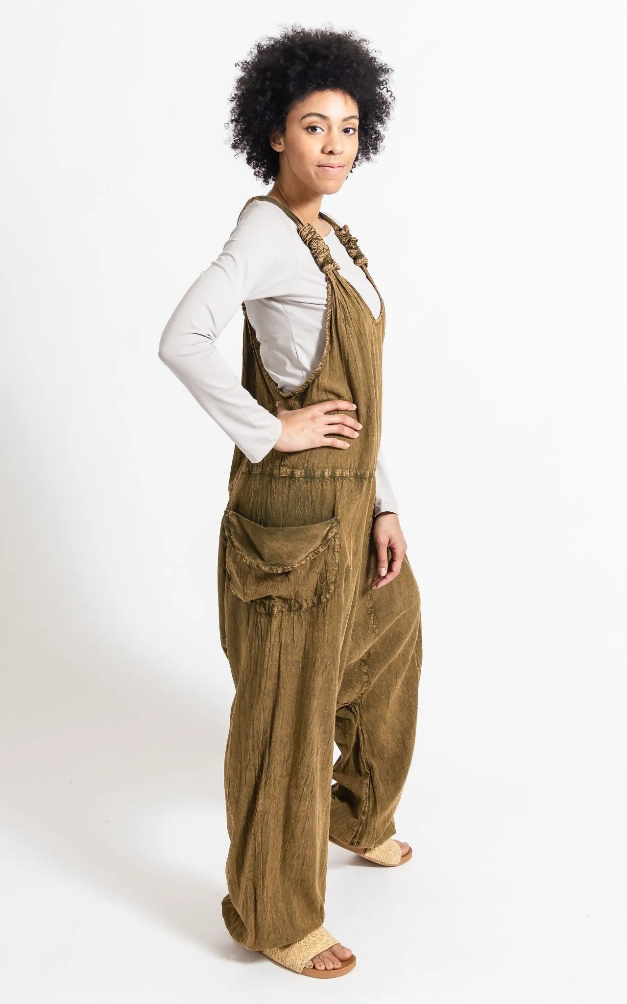 Bahini Overalls - Long Stonewashed