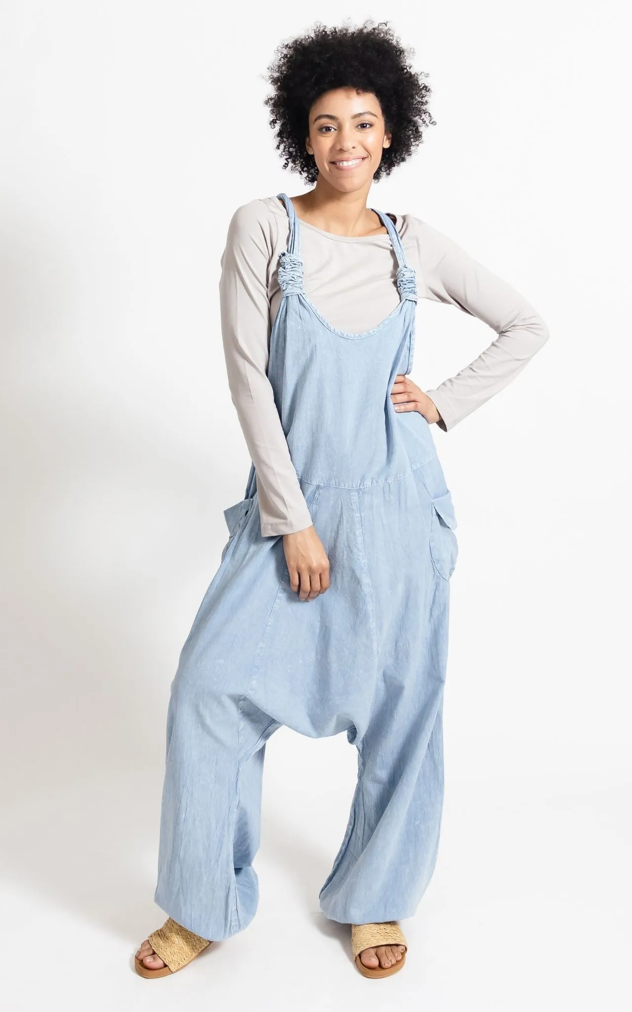 Bahini Overalls - Long Stonewashed