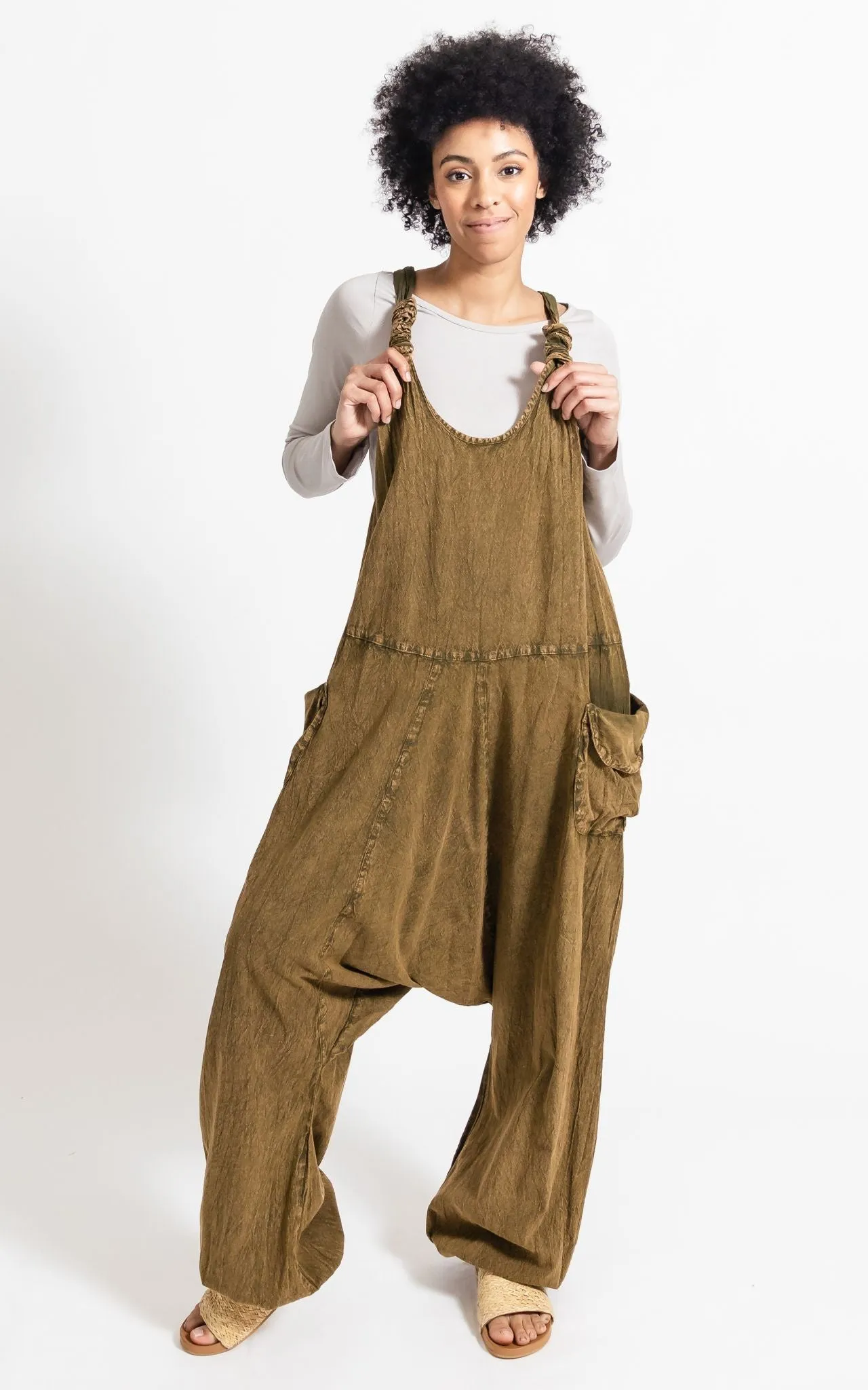 Bahini Overalls - Long Stonewashed