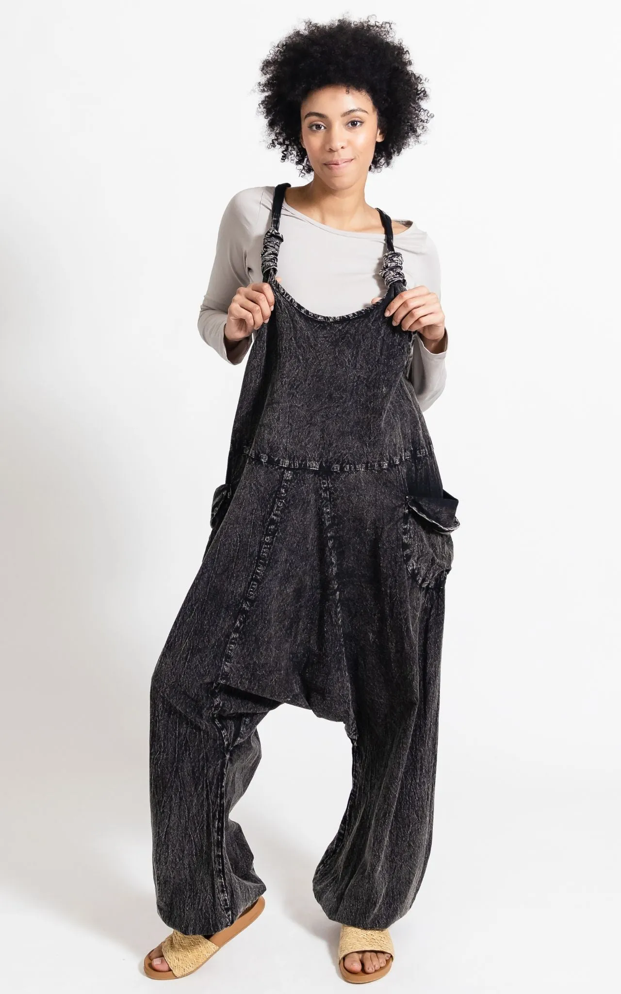 Bahini Overalls - Long Stonewashed