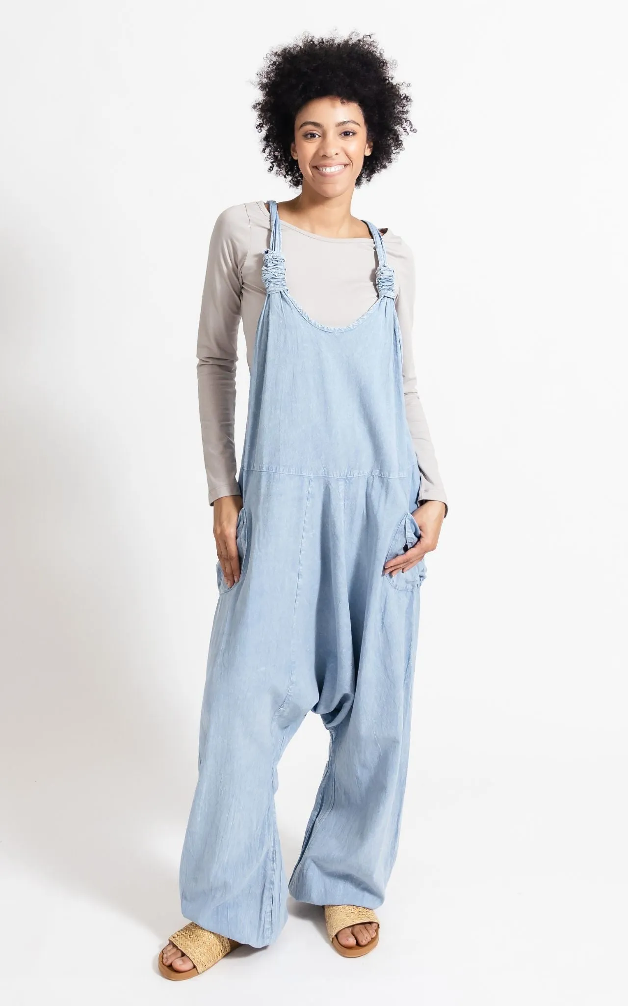 Bahini Overalls - Long Stonewashed