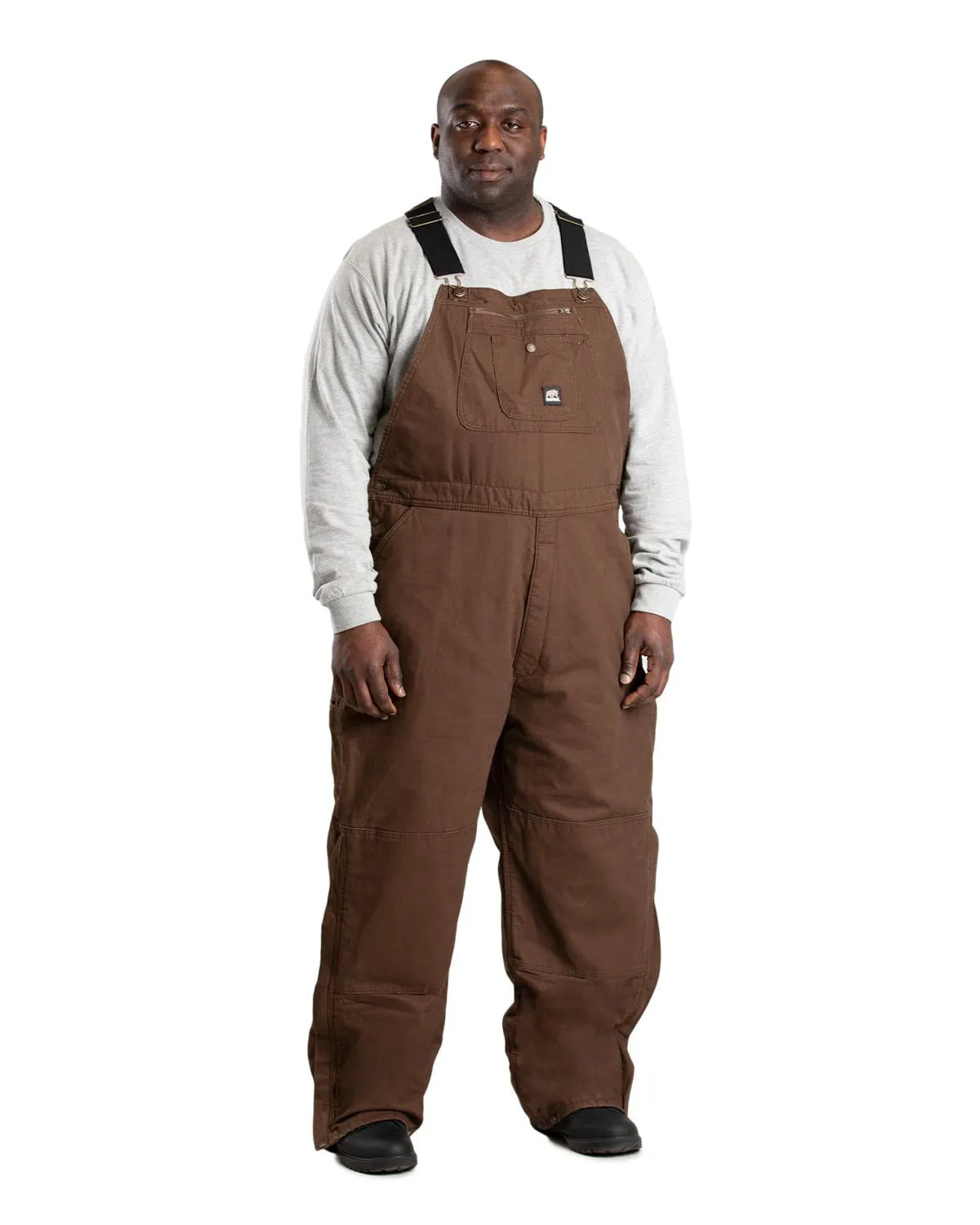 Berne Mens Heartland Insulated Washed Duck Bark 100% Cotton Bib Overall