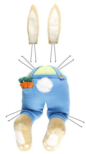 Blue Boy Bunny Bottom/Ears Kit