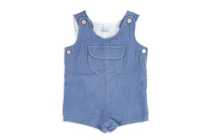 Blue Cotton Overalls