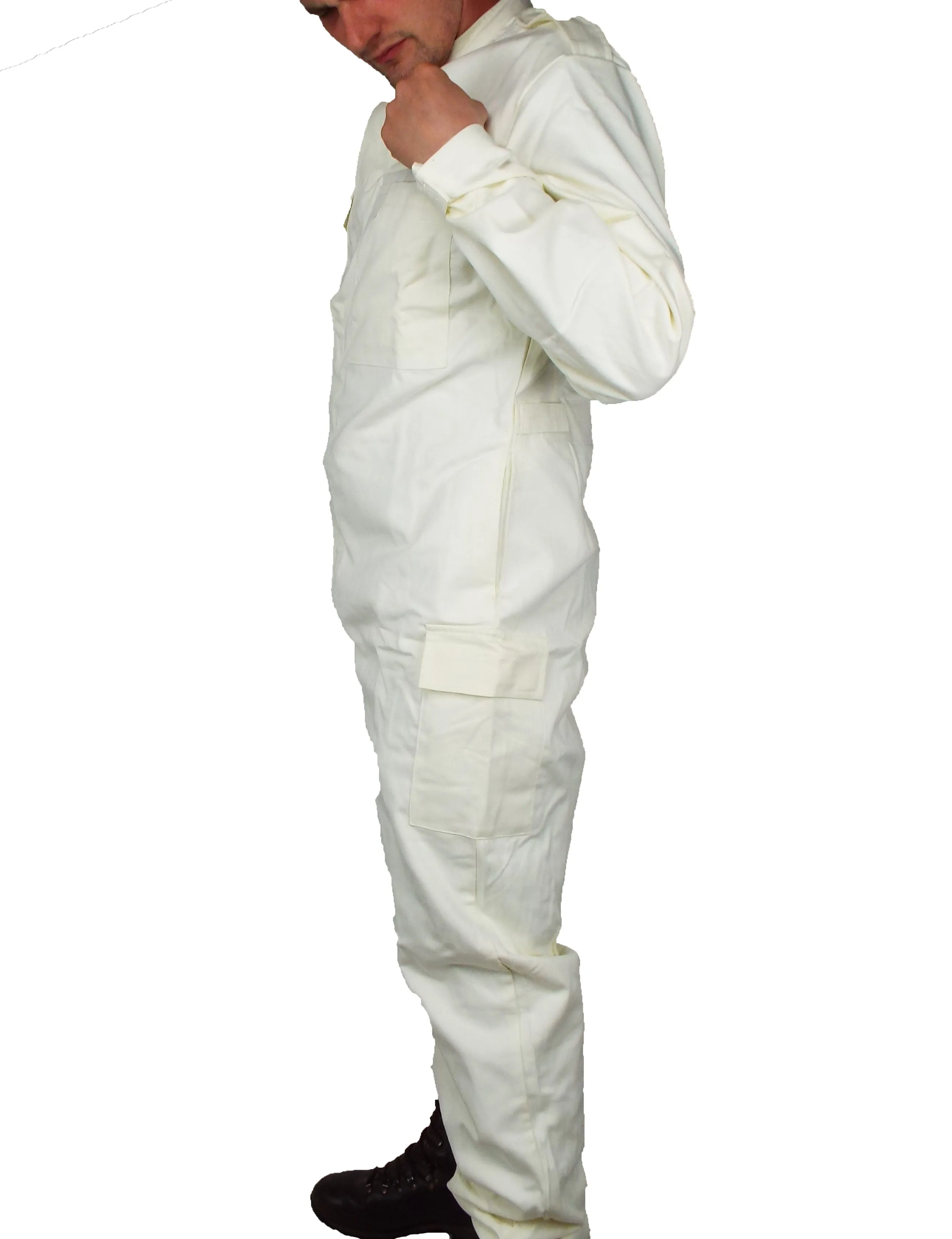 British Army new white coveralls