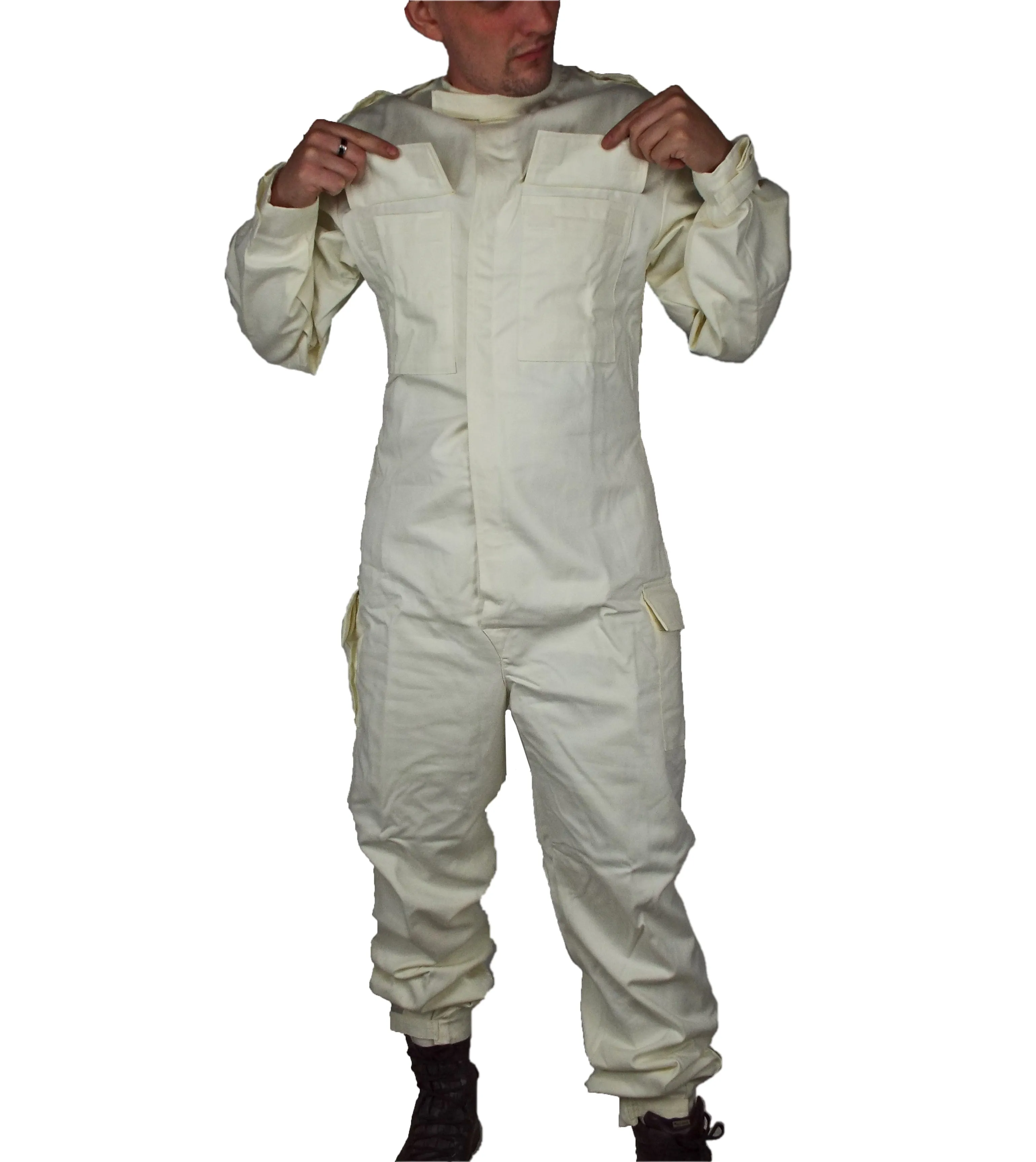 British Army new white coveralls