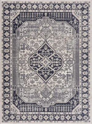 Cabacungan Cream & Gray Washable Area Rug