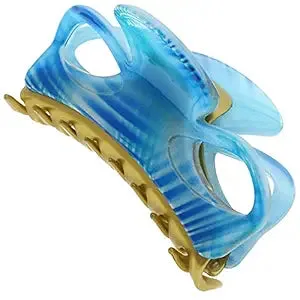 Camila Paris Claw Clip With Holes Blue & Gold