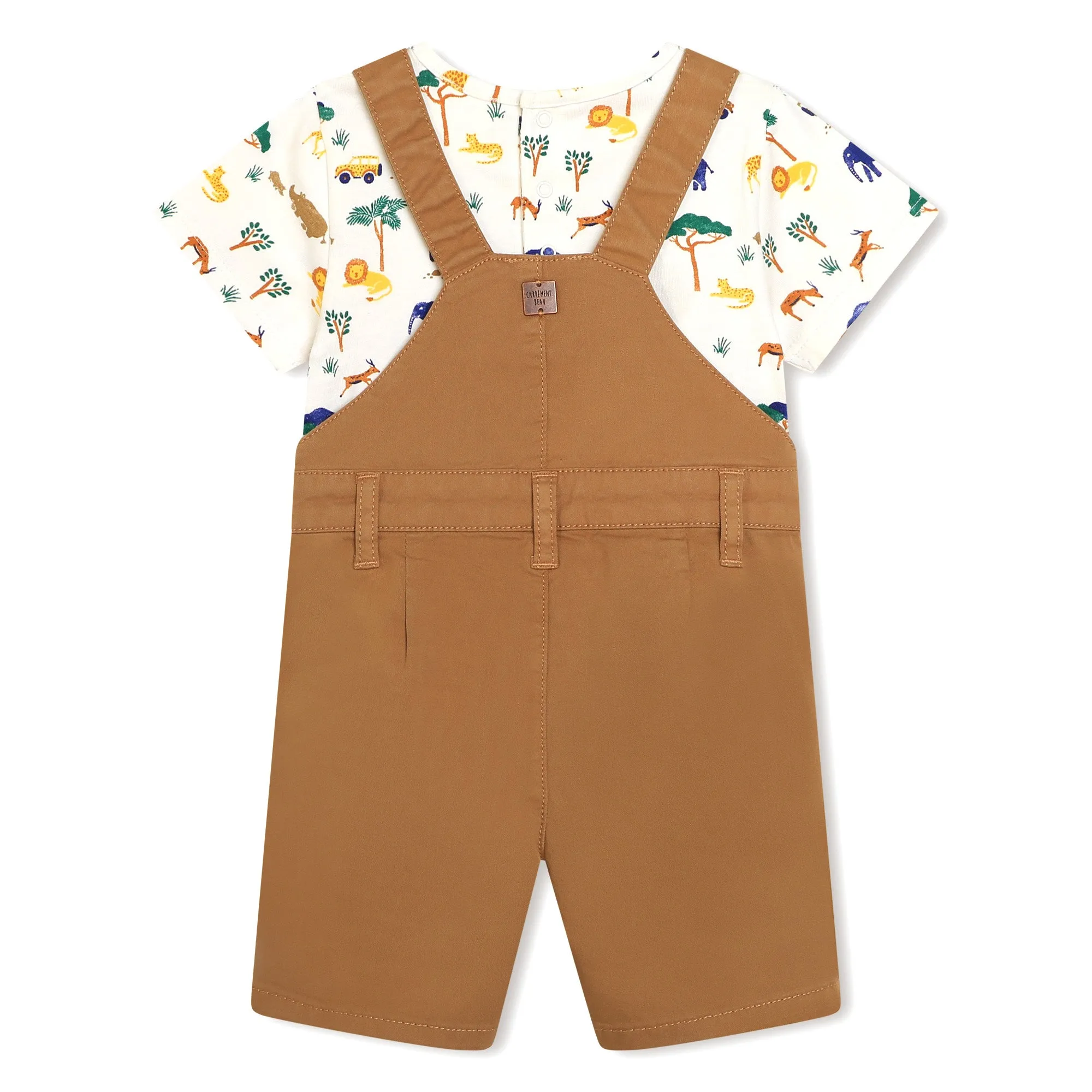 Carrement Beau Dungarees T-Shirt Off White Stone