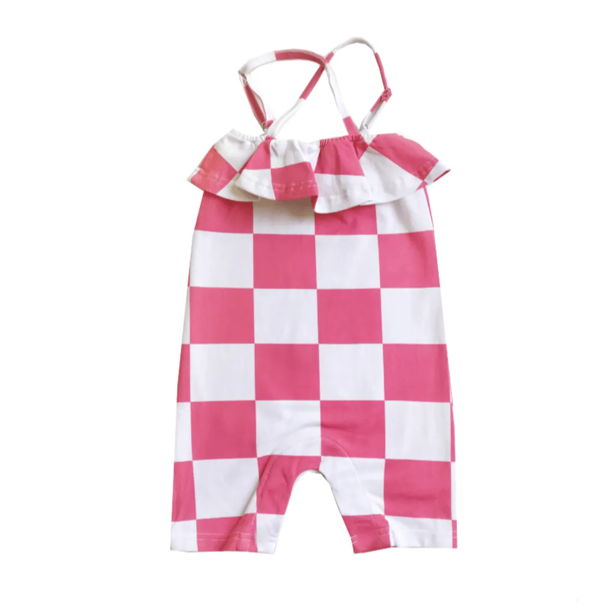 Checkers Criss Cross Romper