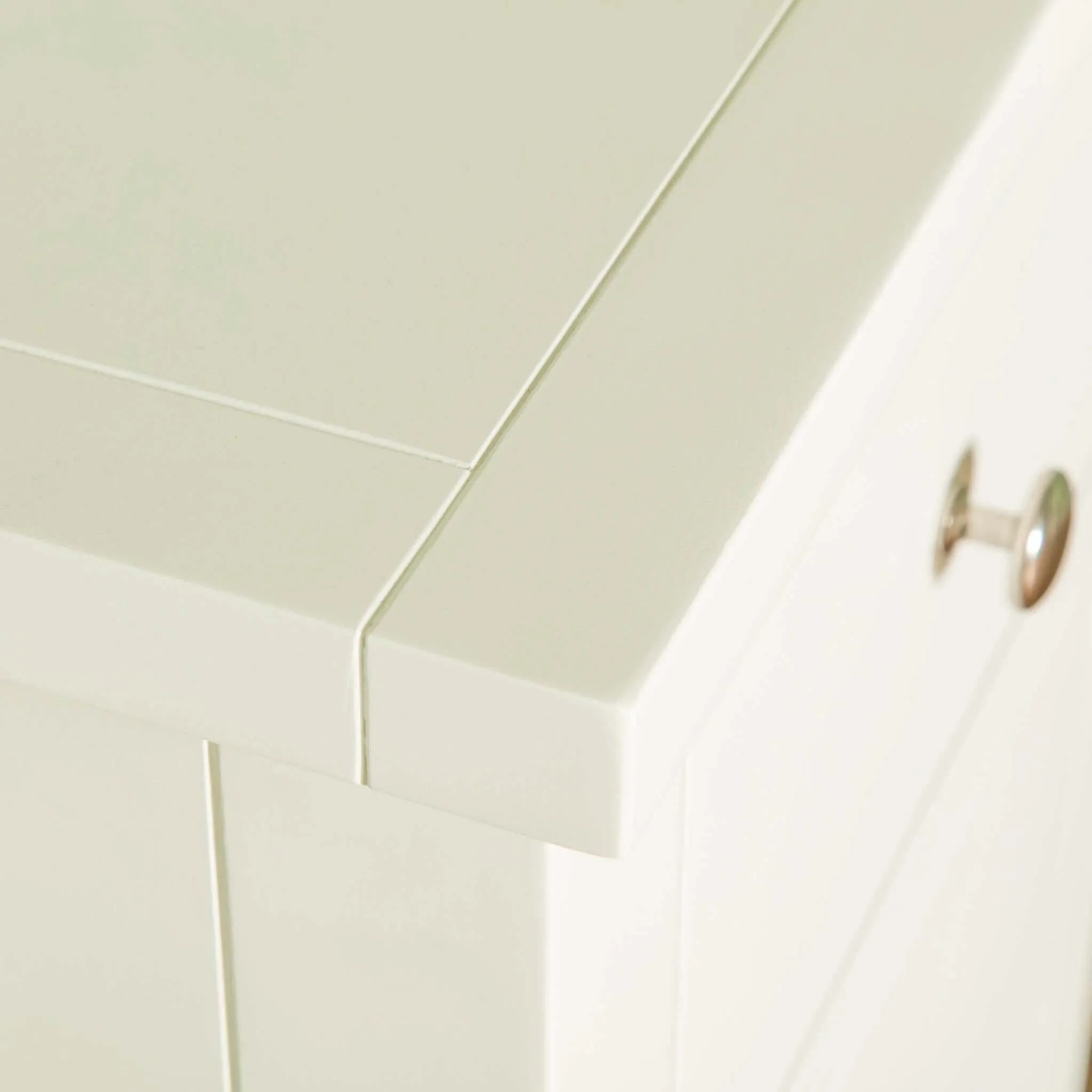 Cornish White 5 Drawer Tallboy