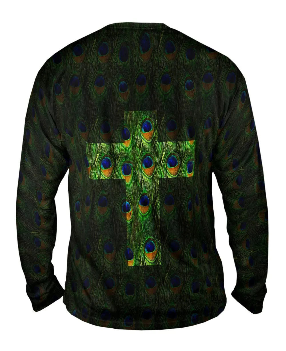 Cross Peacock Animal Skin