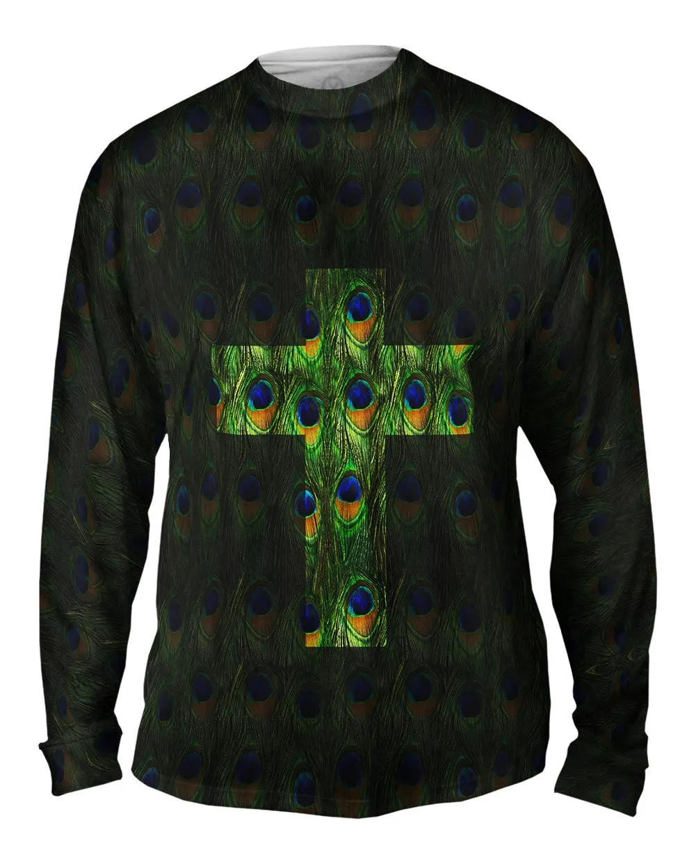 Cross Peacock Animal Skin