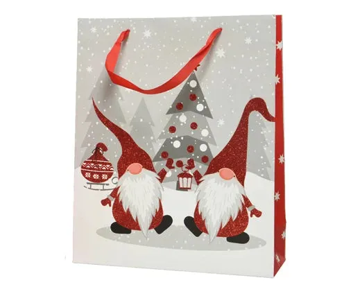 Decoris 42cm Red Gonk Rectangular Paper Gift Bag