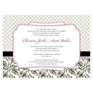 Eclectic Patterns Invitation