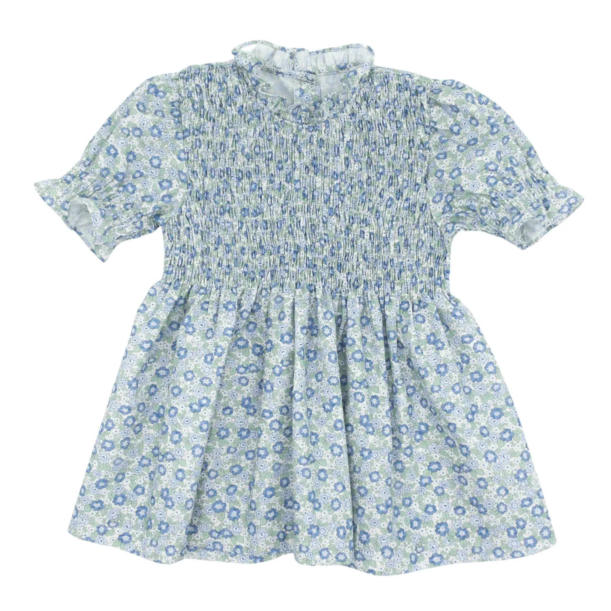 Ella Floral Short Sleeve Smocked Top