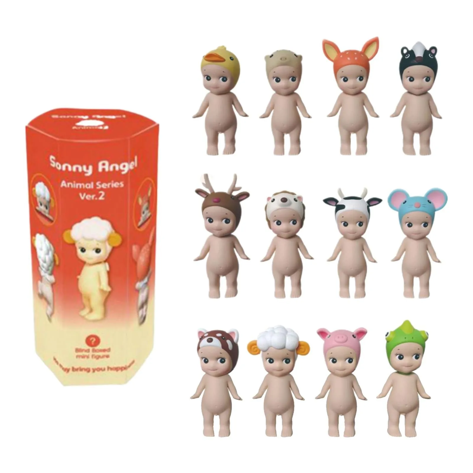 everyday 18 Pcs Blind Box Sonny Angel HIPPERS Cat Life Series - Bunny Sonny Angel, Sonny Angel Babies Free Shipping, Sonny Angel Dog Animal Series Ver.2