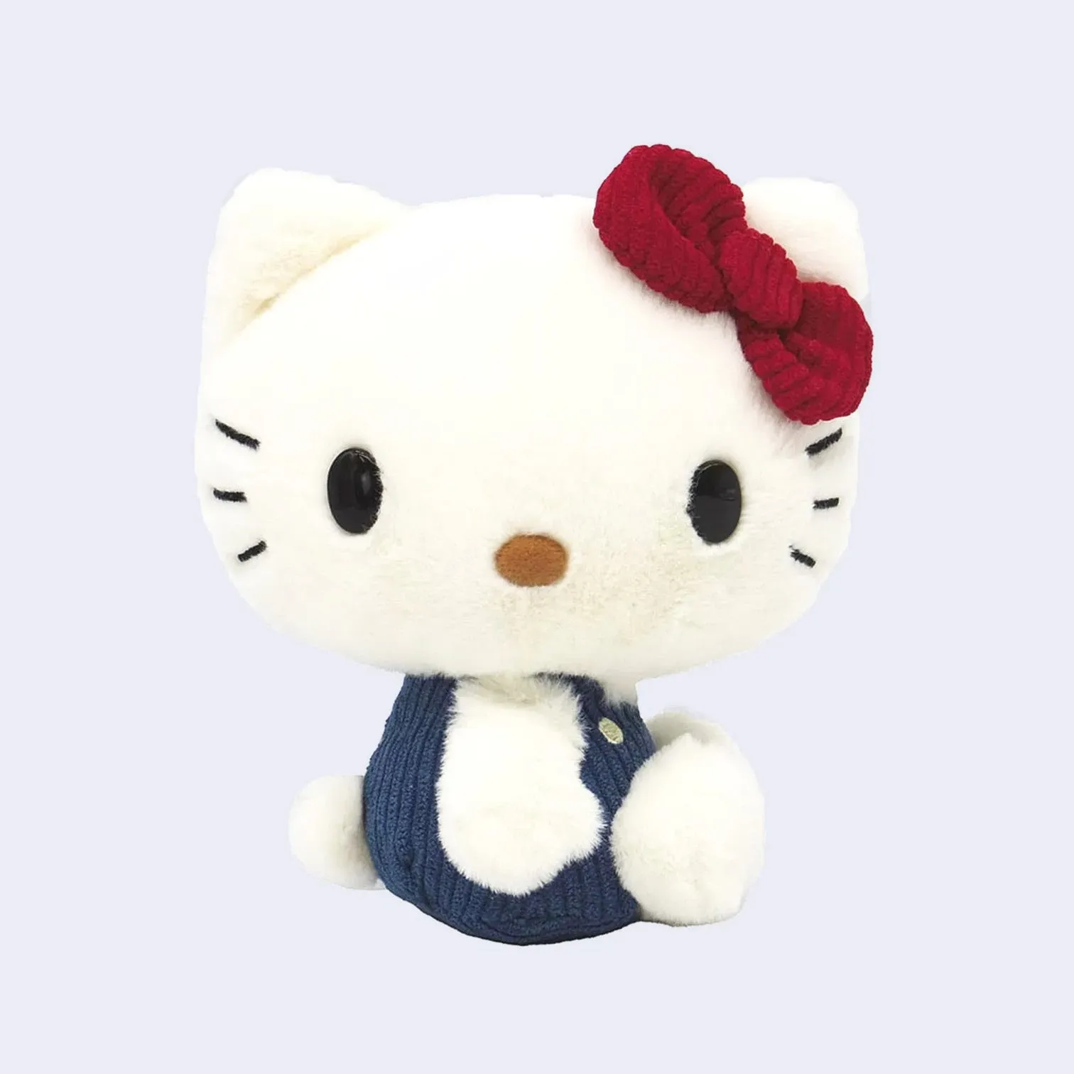 Hello Kitty Fluffy 6" Sitting Plush Doll (w/ Corduroy Clothes)