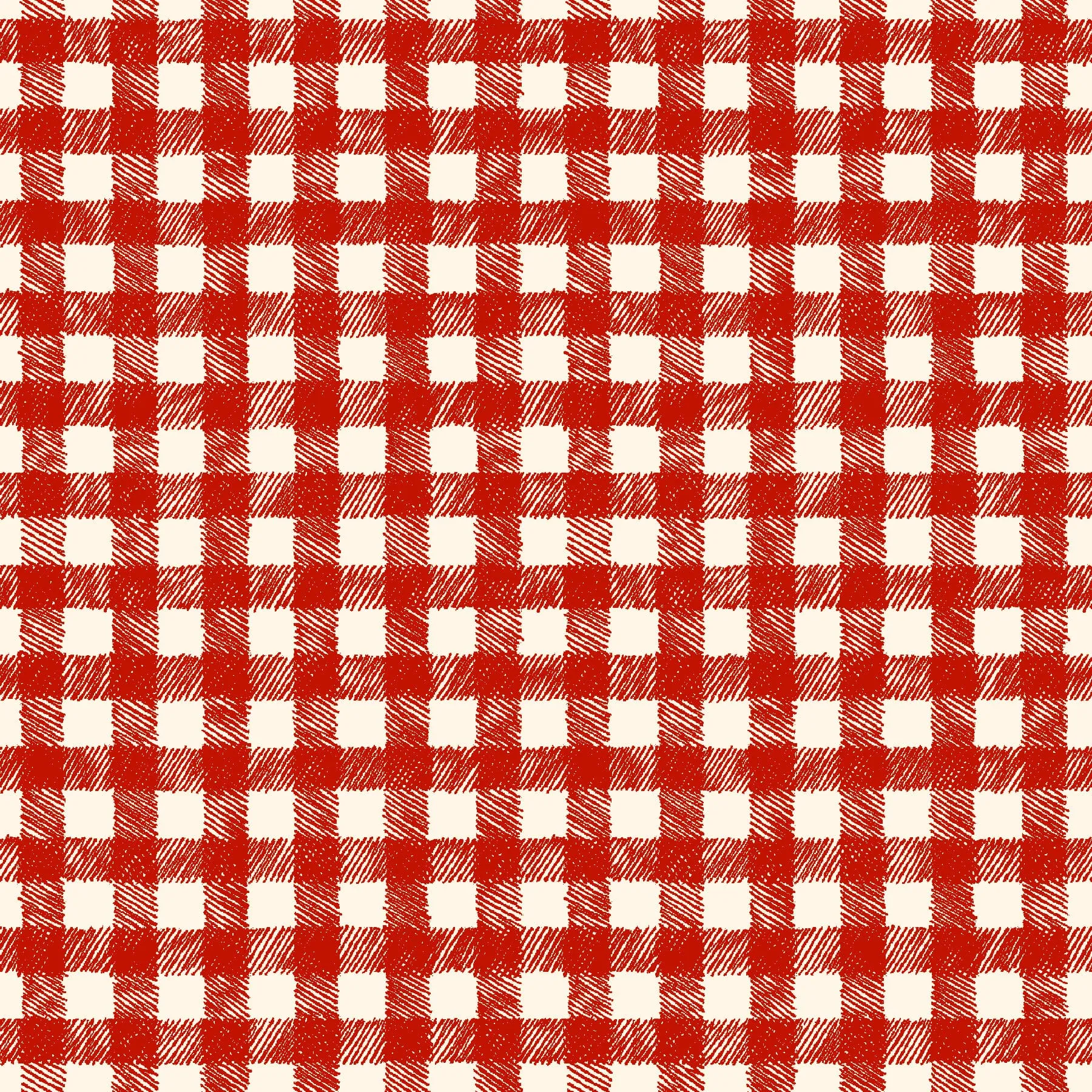 Homemade Holidays | Woven Check - Red by Kris Lammers for Maywood Studio | MAS10557-R