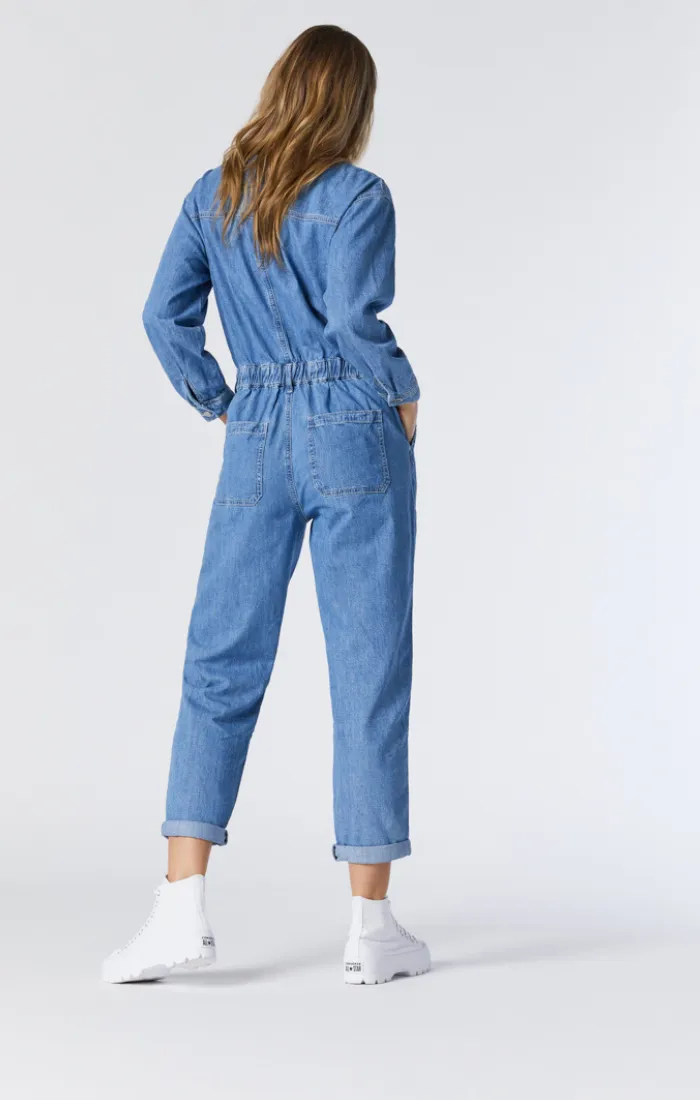 IDA OVERALL IN LIGHT BLUE DENIM