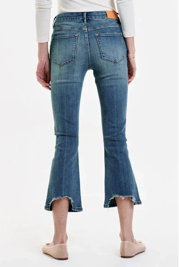 Jeanne Super High Rise Cropped Flare - Cambrion [Dear John Denim]