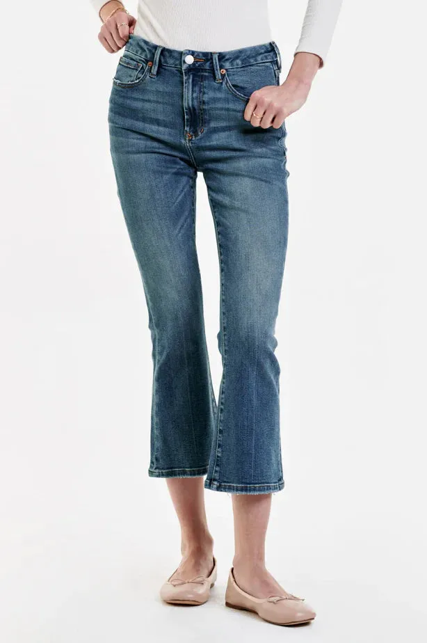 Jeanne Super High Rise Cropped Flare - Cambrion [Dear John Denim]