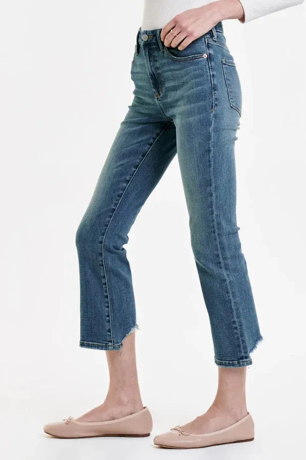 Jeanne Super High Rise Cropped Flare - Cambrion [Dear John Denim]