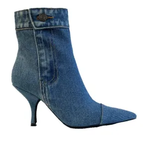 JEFFREY CAMPBELL THE BLUES DENIM BOOTS