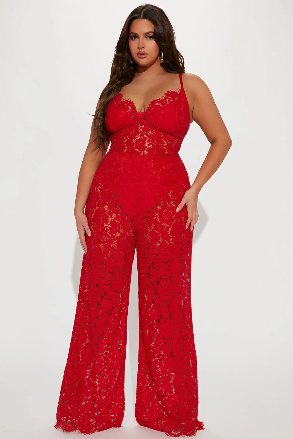 Jumpsuit Fashion Nova P2107FN, red