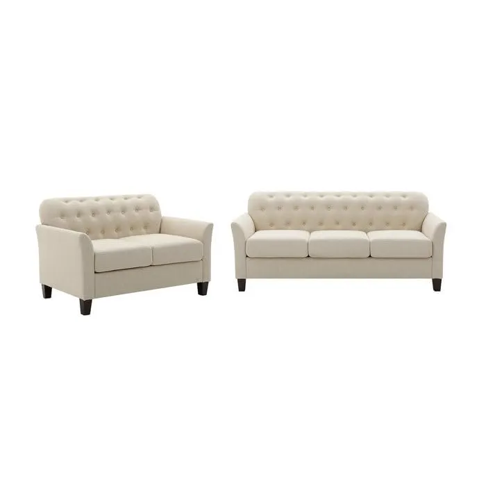 Liana 5 Seater Fabric Sofa Set for Living Room, Bedroom, Office Furniture - (3 2 Seater)