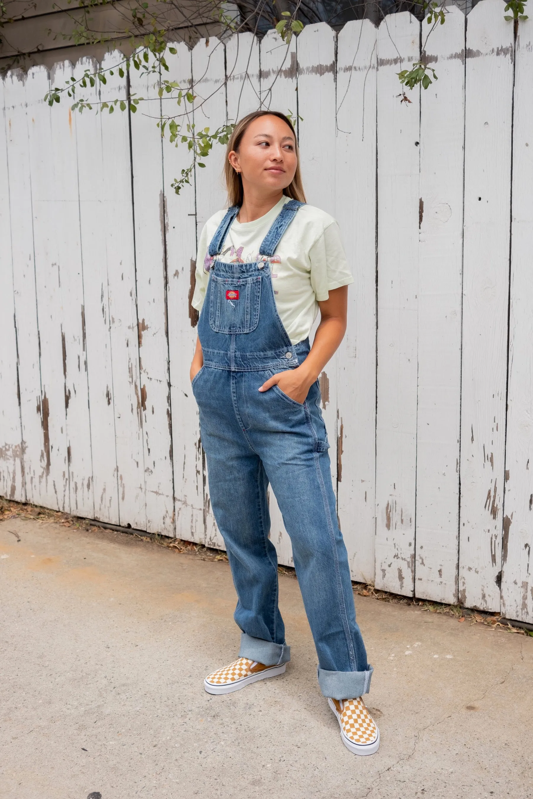 Medium Antique Wash Relaxed Overalls