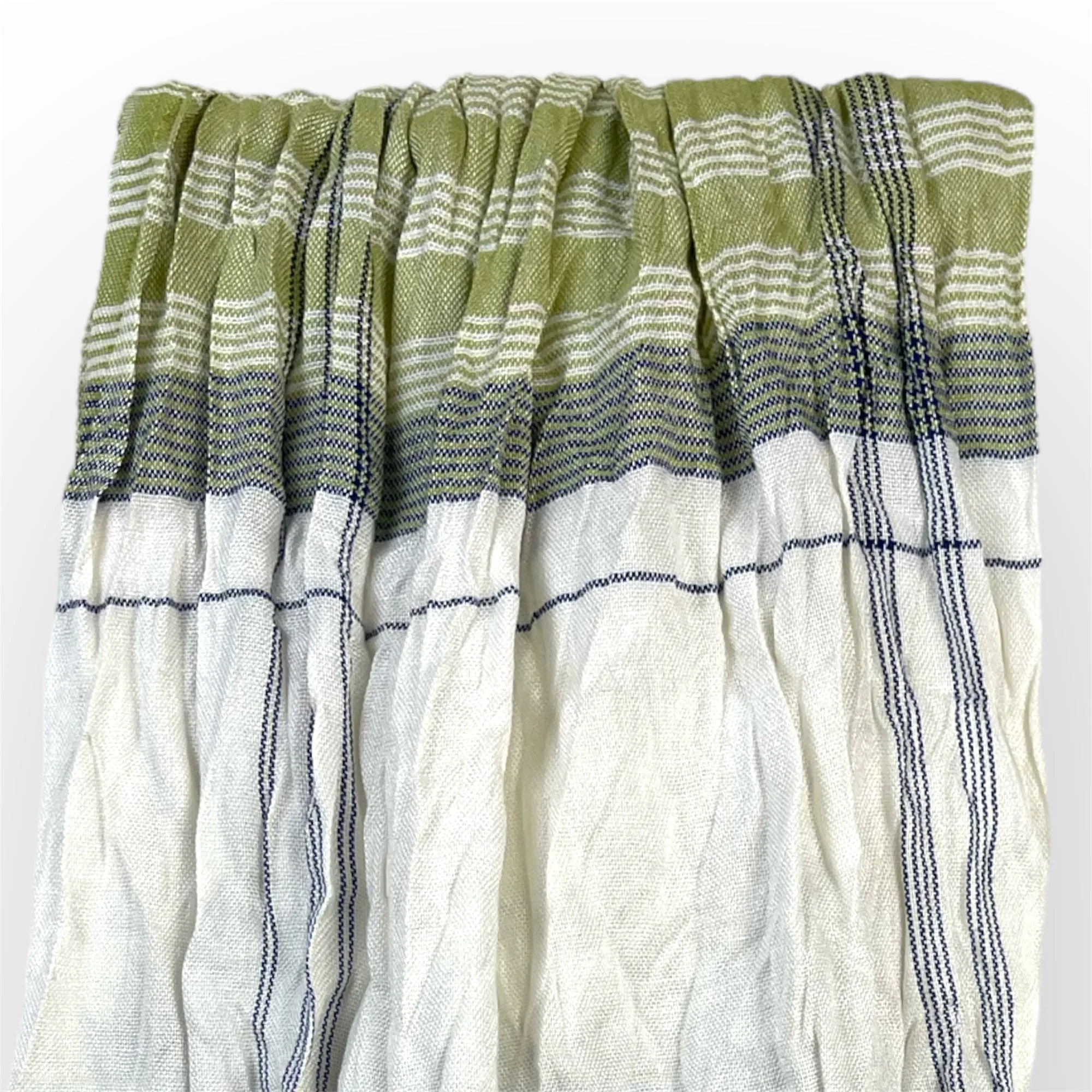 Mens Scarf - White Tree Green Grey - Unisex Scarf