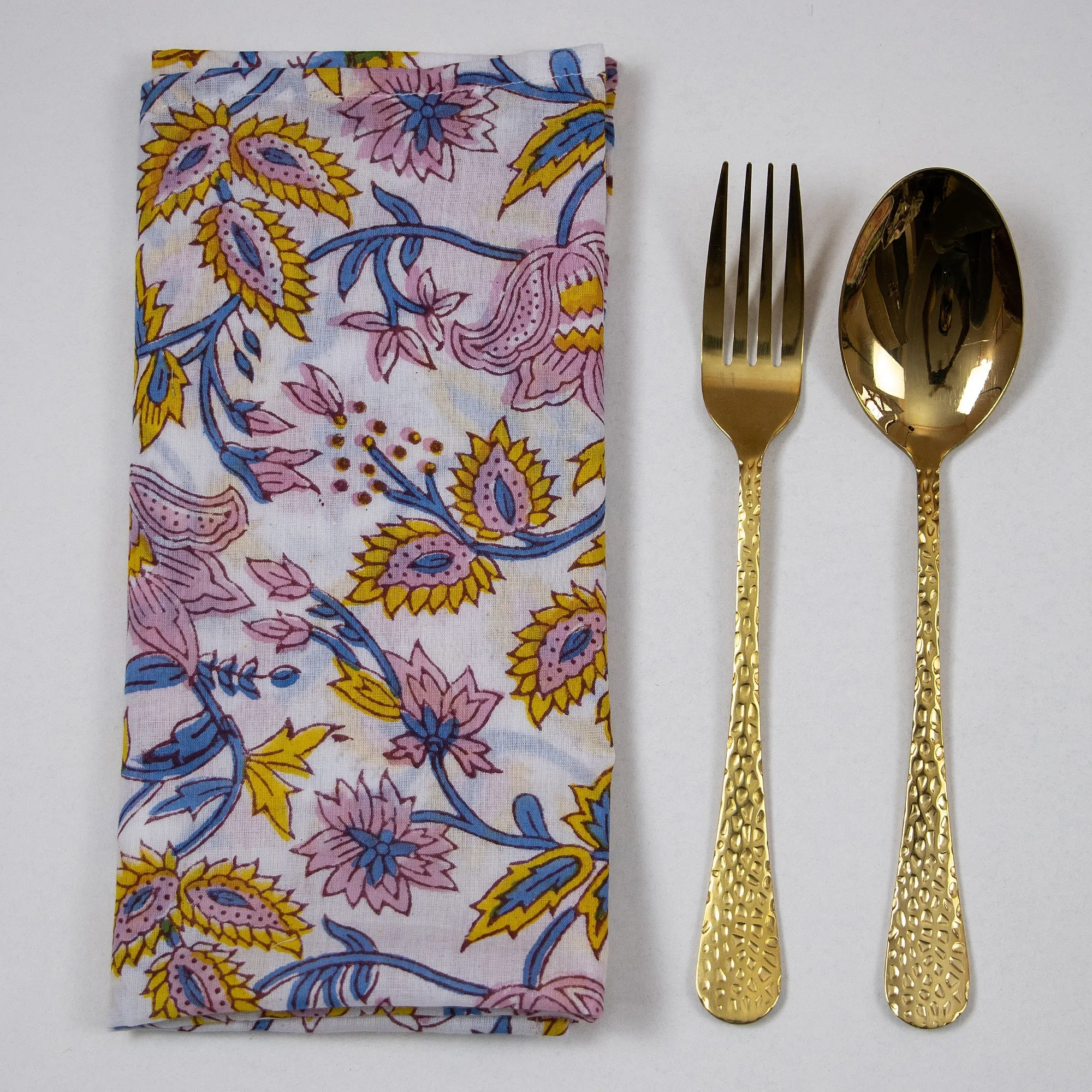 Multicolor Floral Printed 100% Cotton Cloth Napkins