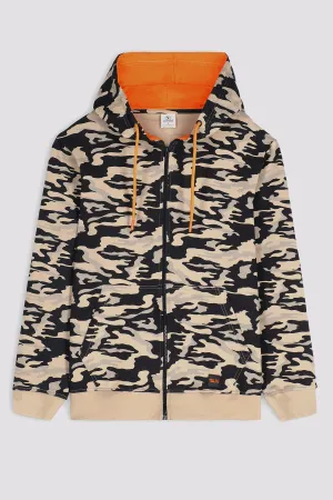 Nomad & Black Camo Zipper Hoodie - W23 - MH0066R