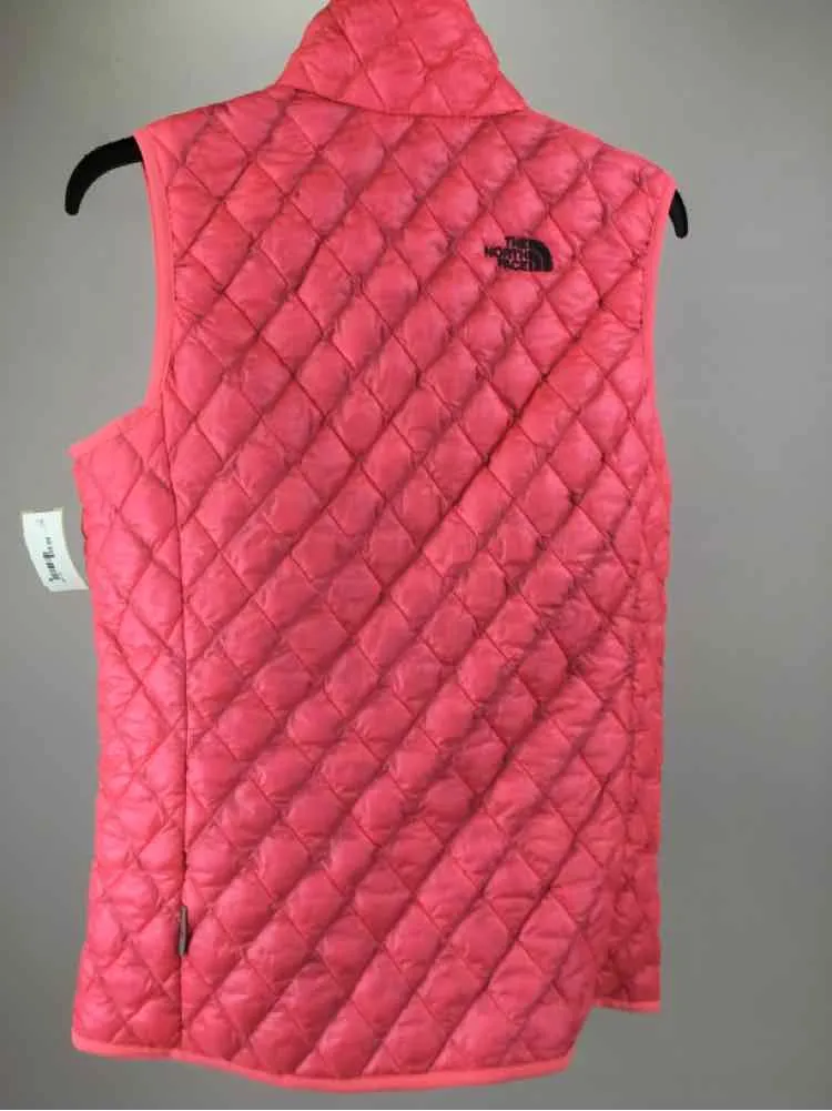 North Face Size S Bright Pink Quilted Vest