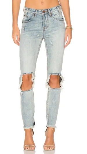 One Teaspoon High Waisted Freebird Jeans in Whiskey