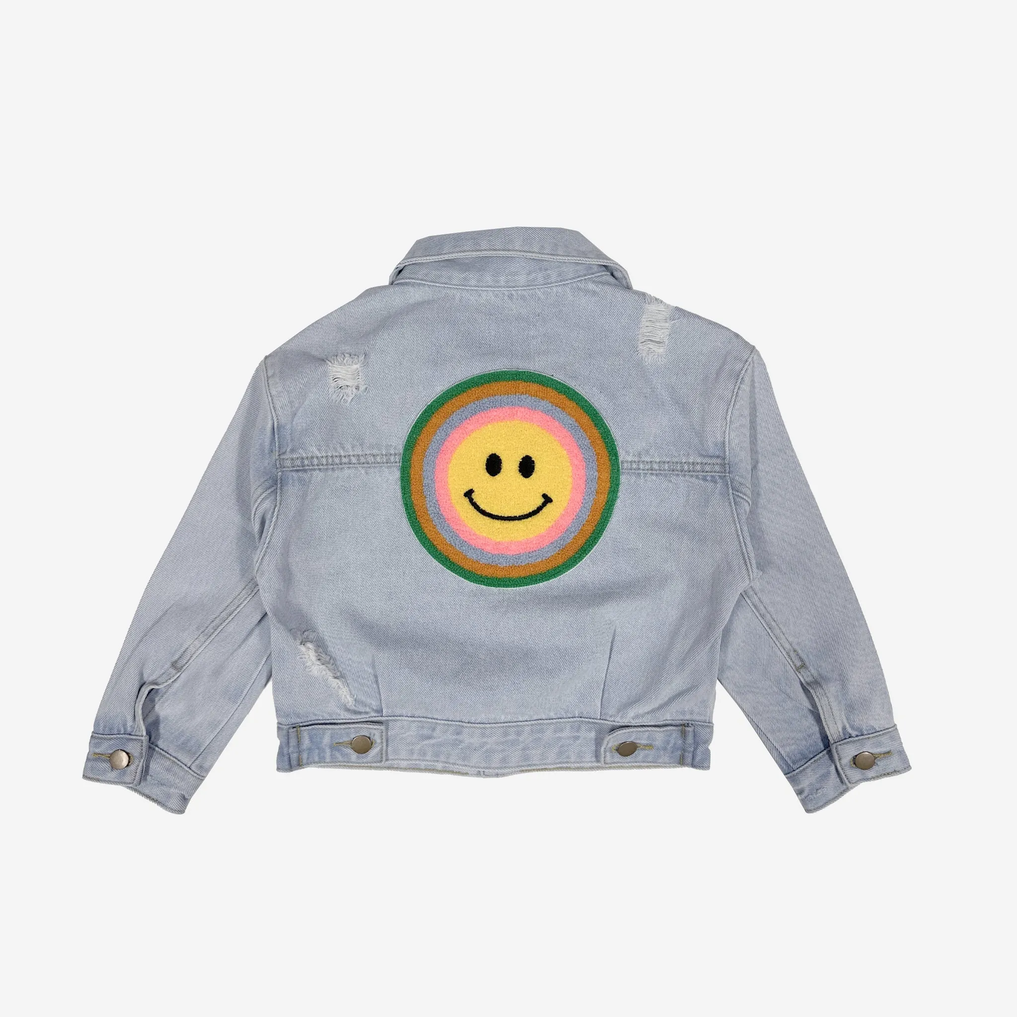 Patched Denim jacket for girl