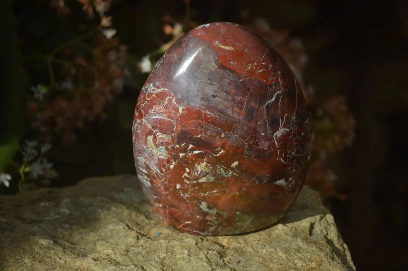 Polished Red Jasper Standing Free Forms  x 3 From Southern Africa