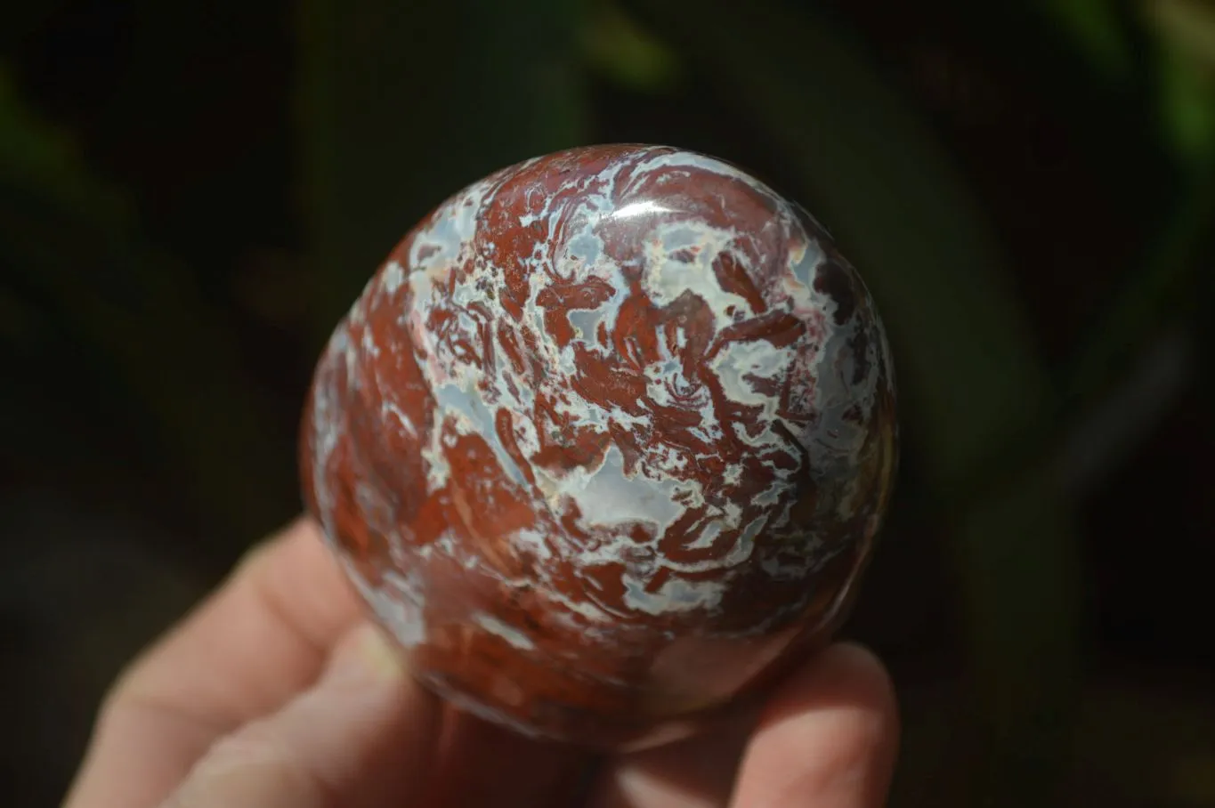 Polished Red Jasper Standing Free Forms  x 3 From Southern Africa