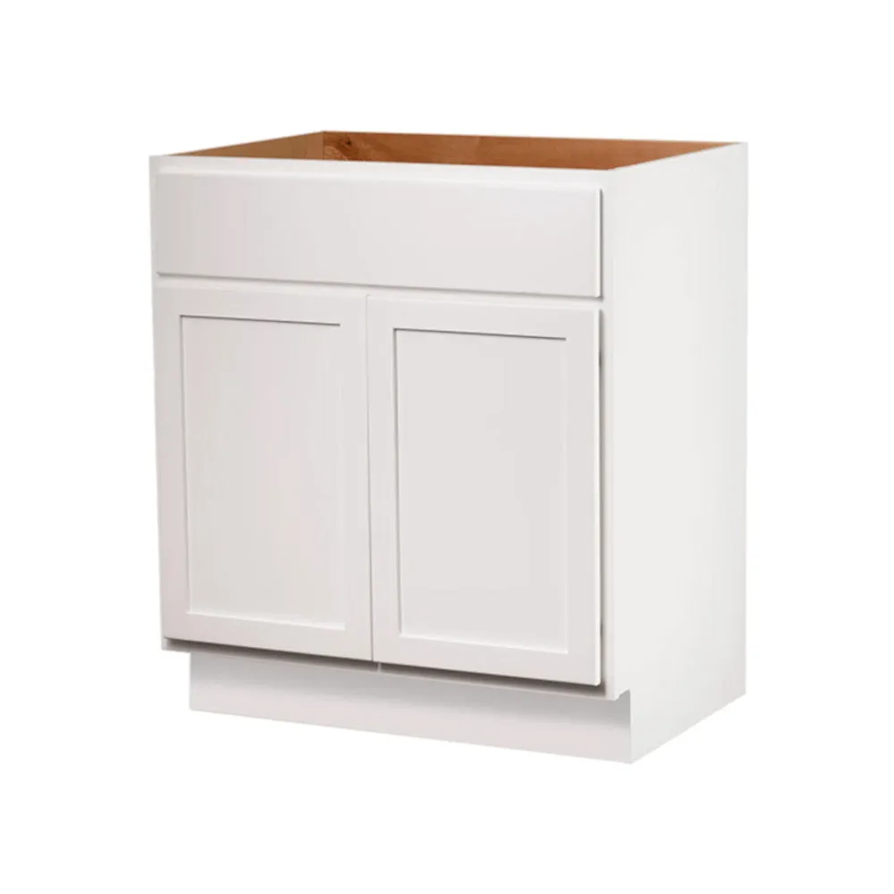 Pure White 24" Bathroom Vanity Sink Base Cabinet